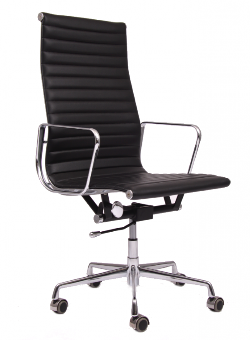 Silla Aluminum Alto negro Sillón Aluminum - Image 1