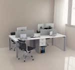 Puesto de trabajo Doble Corporativo Linea Pedestal - Image 5